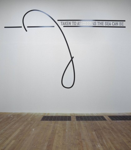 TAKEN TO AS DEEP AS THE SEA CAN BE 2005 by Lawrence Weiner born 1942